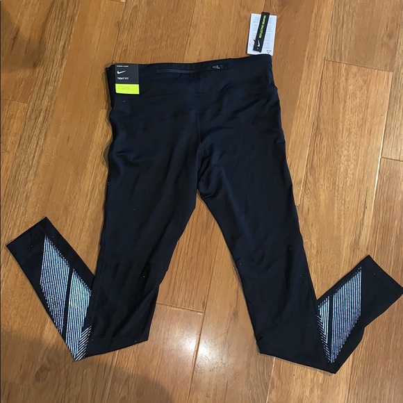 Nike Power Drifit Black Workout Leggings NEW Small - Picture 4 of 8